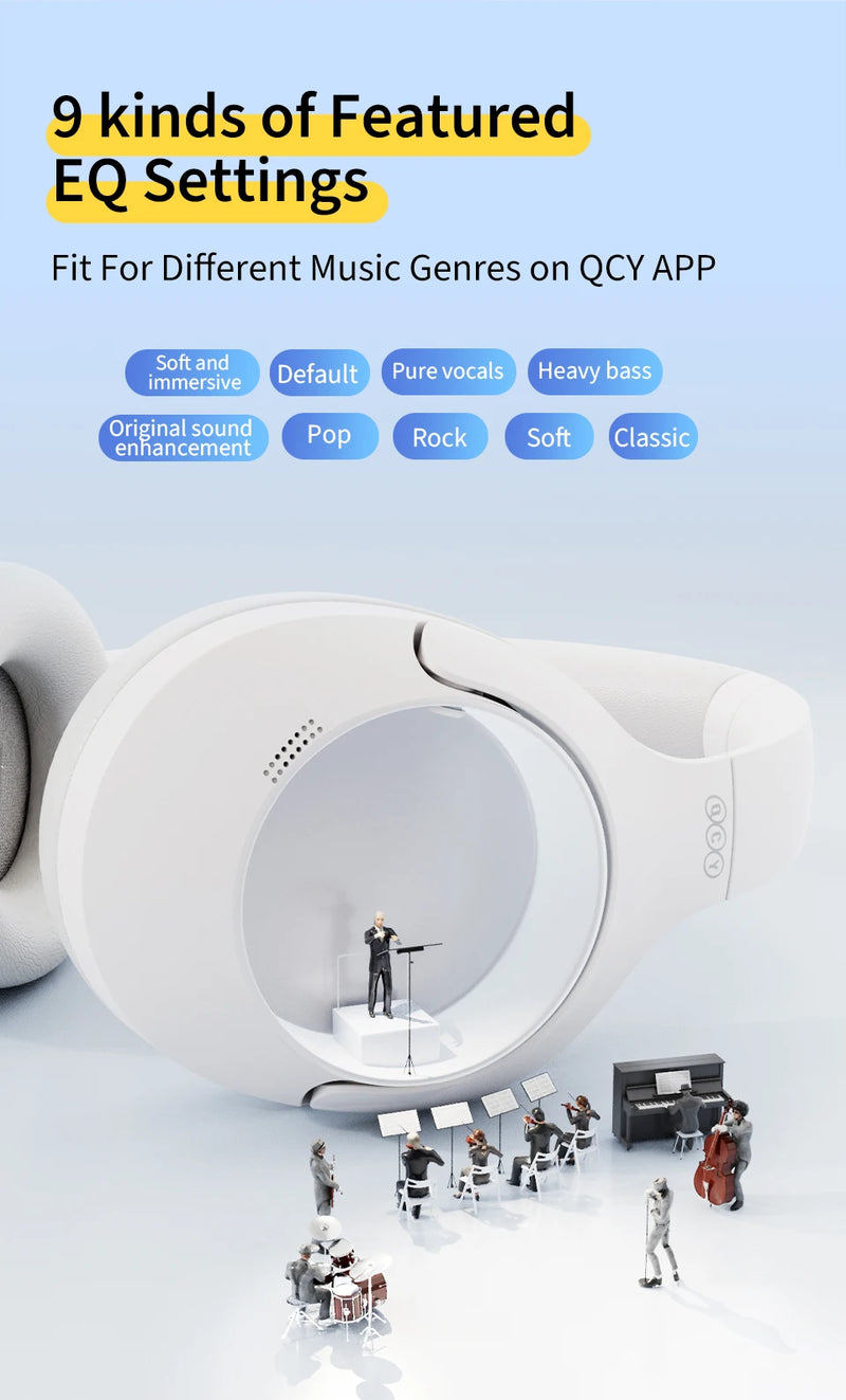 QCY H3 Lite ANC Wireless Headphones - Alia's Home Things  