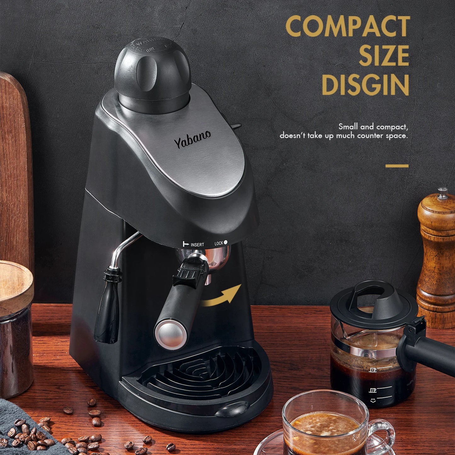 Yabano Espresso Machine with Milk Frother - Alia's Home Things  