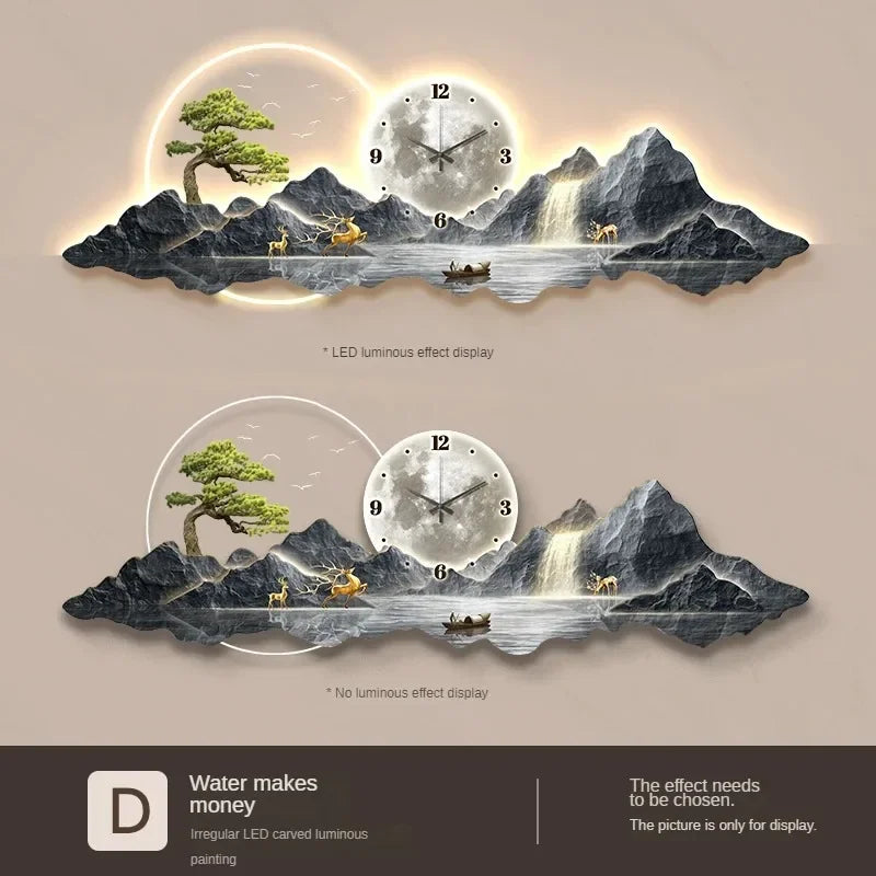 Wall Clocks, LED Aesthetic Minimalist Wall Watch - Alia's Home Things  