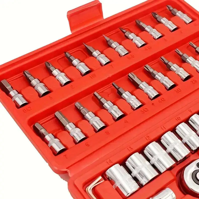46PCS 1/4 inch Drive Socket Set - Alia's Home Things  