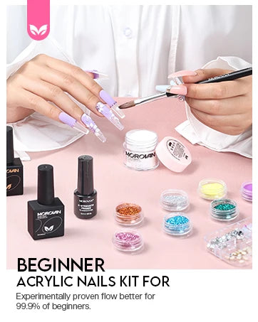 Morovan Professional Beginner Acrylic Nail Starter Kit - Alia's Home Things  