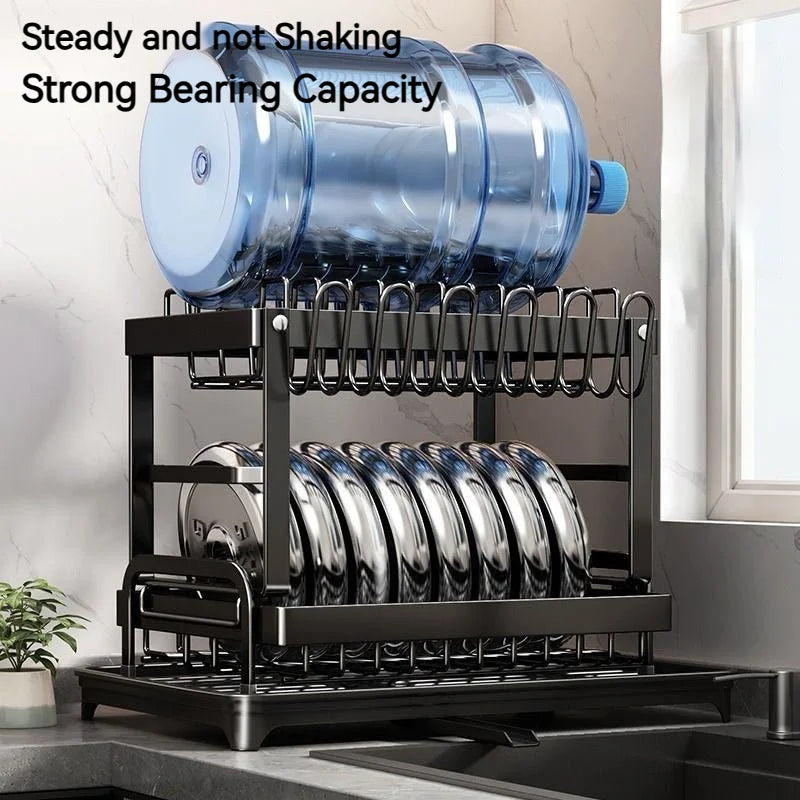 2 Tier Kitchen Dish Bowl Drainer - Alia's Home Things  