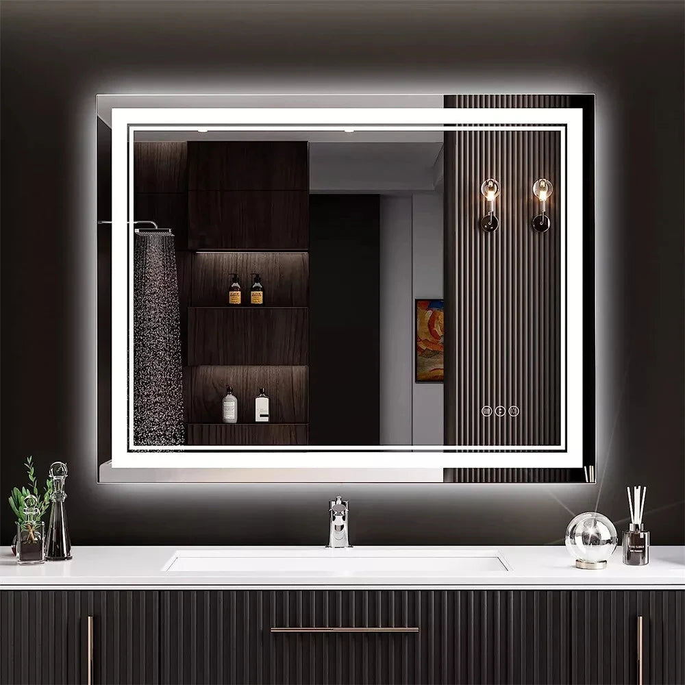 Wisfor LED Bathroom Mirror With Front Backlit Dimmable - Alia's Home Things  