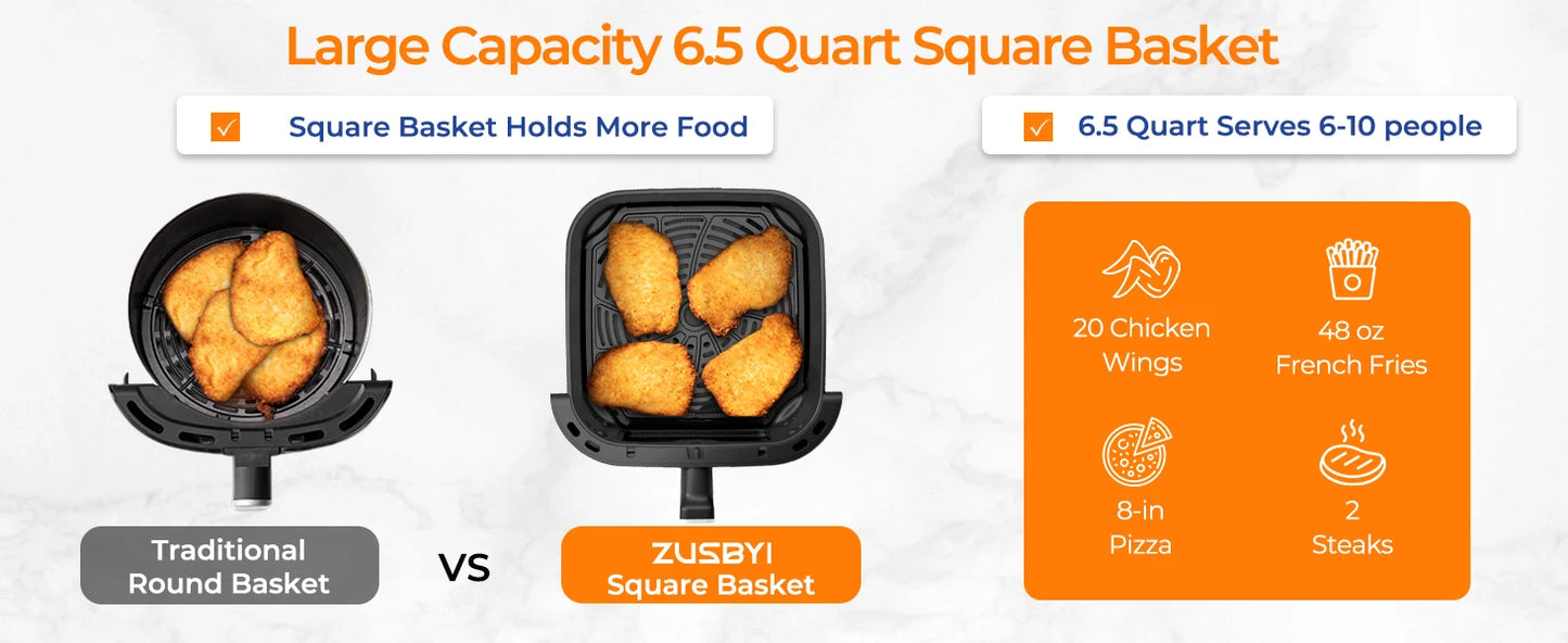 6.5QT Air Fryer Oven - Alia's Home Things  
