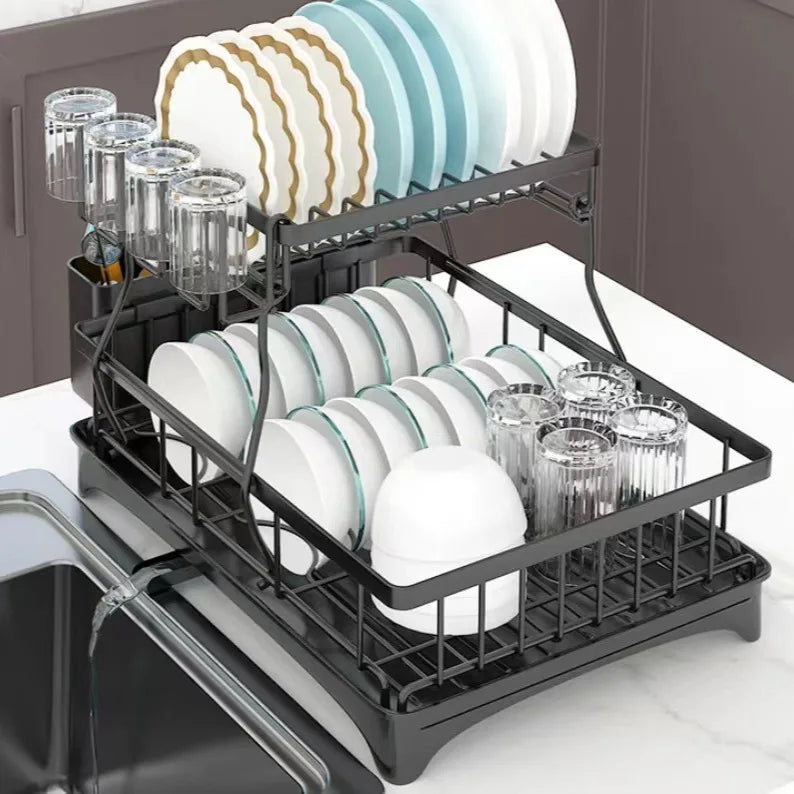 Large 2-tier dish drying rack - Alia's Home Things  