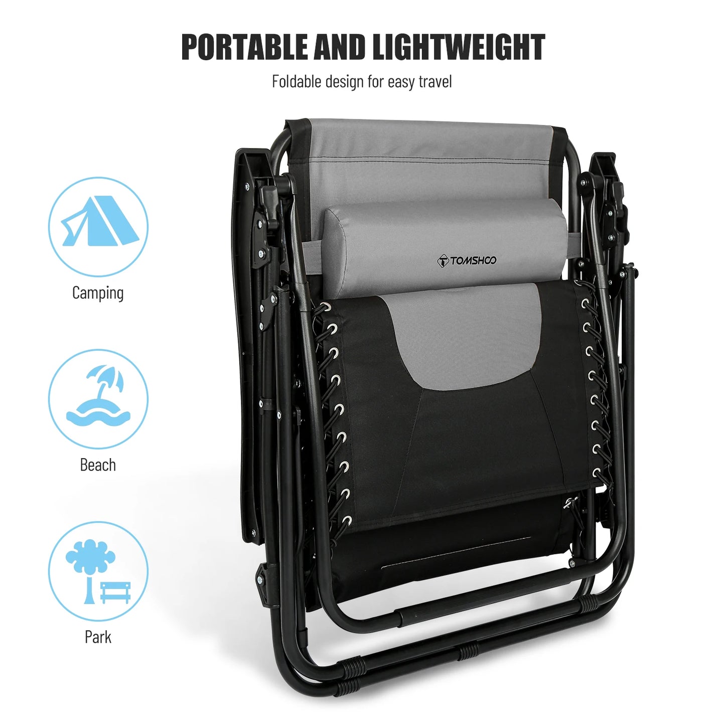 Lounge Chair Folding Waterproof Outdoor Chair - Alia's Home Things  