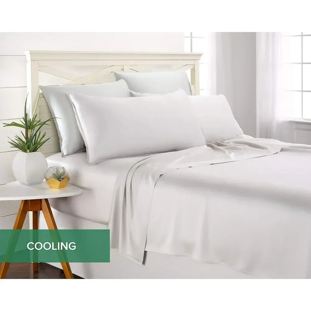 Genuine 100% Organic Viscose Bamboo Bed Sheet Set - Alia's Home Things  