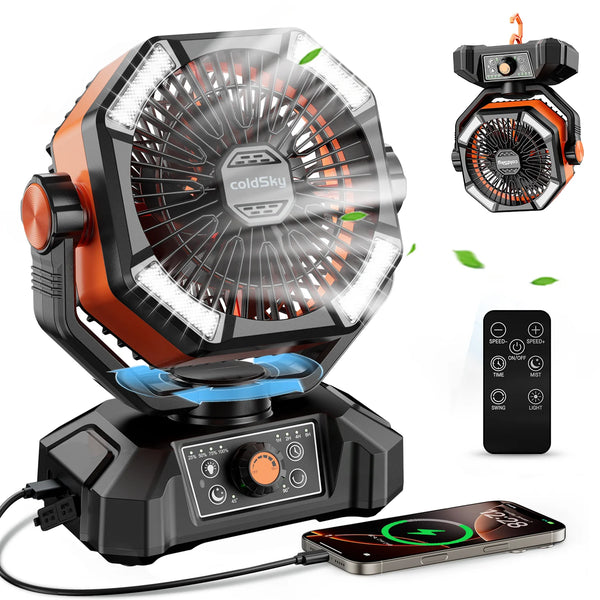 coldSky 20000mAh Battery Camping Fan - Alia's Home Things  