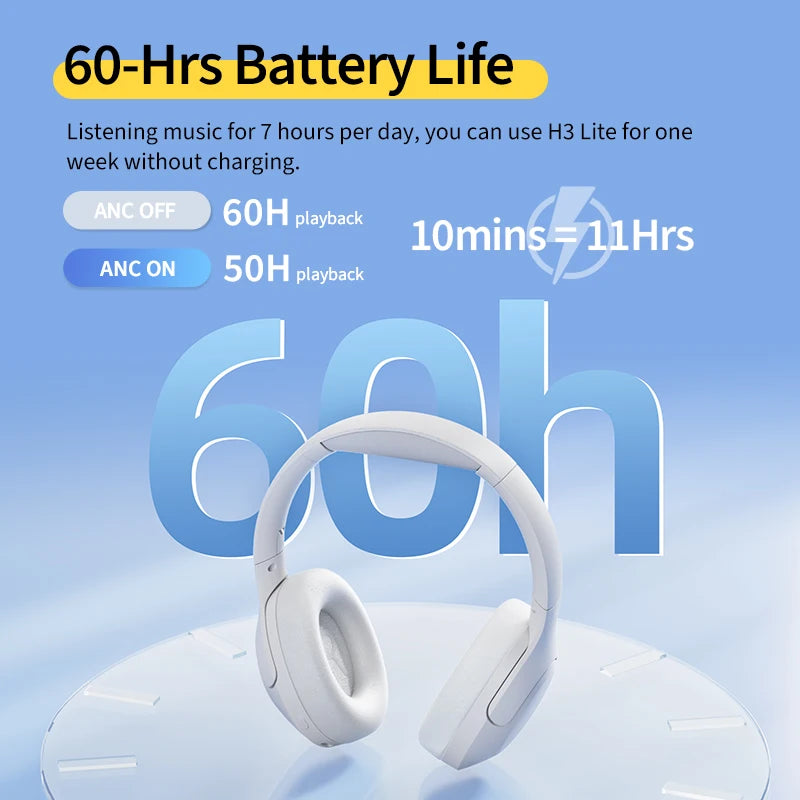 QCY H3 Lite ANC Wireless Headphones - Alia's Home Things  