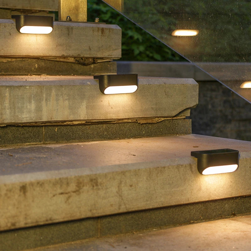 Solar Deck Lights Outdoor, LED Step Lights Waterproof 2Pack - Alia's Home Things  