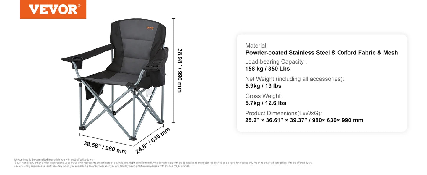 VEVOR Ultralight Folding Chair - Alia's Home Things  