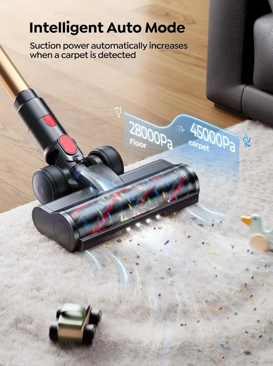 Cordless Vacuum Cleaner, 550W 45KPA 60 Mins Runtime - Alia's Home Things  