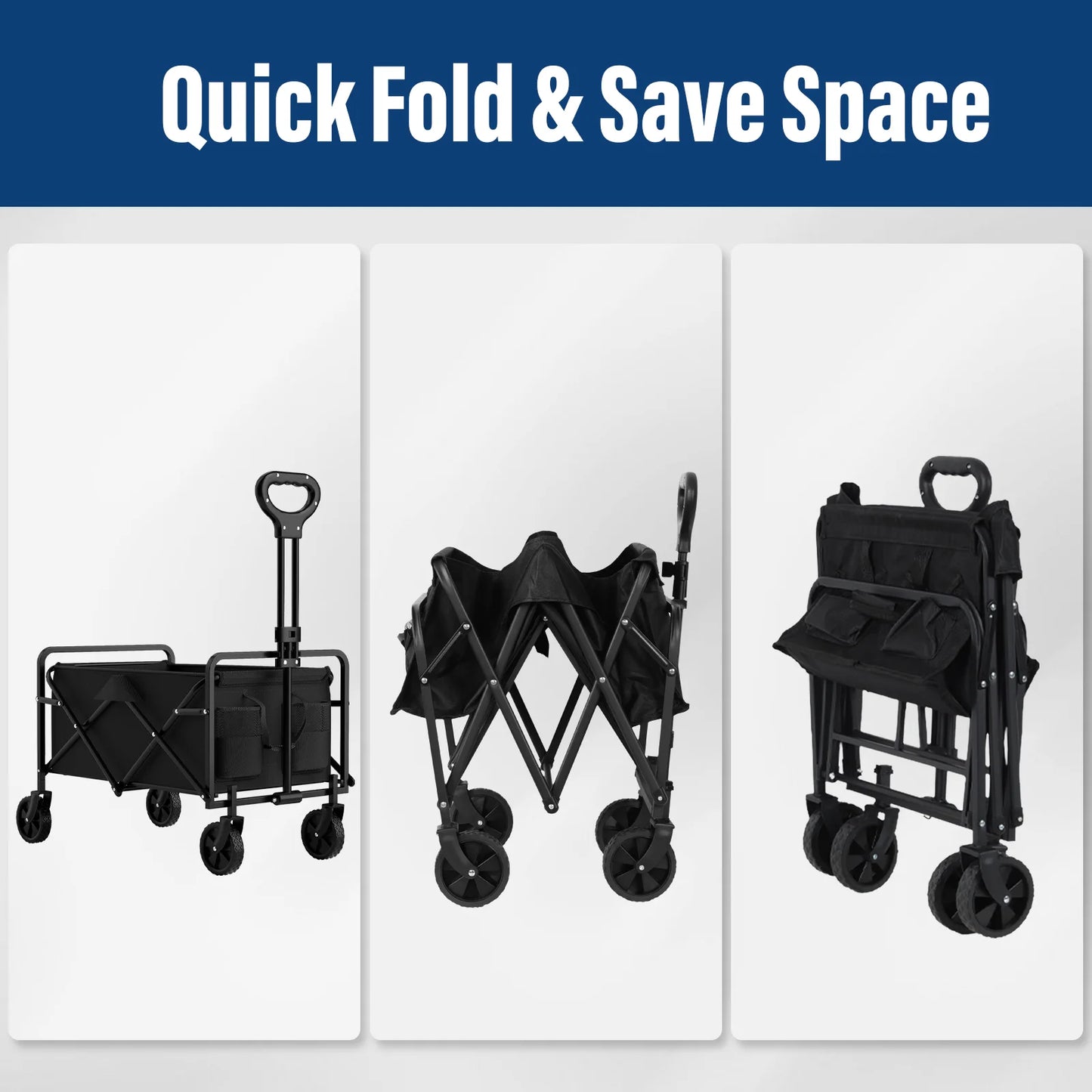 The garden handcart with four foldable wheels - Alia's Home Things  