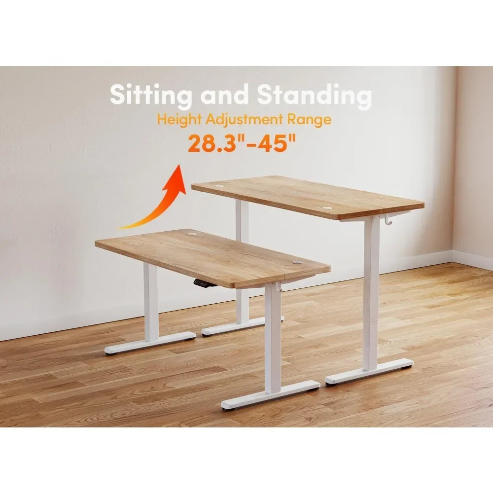 Standing Desk with Electric Height Adjustable, Telescopic - Alia's Home Things  