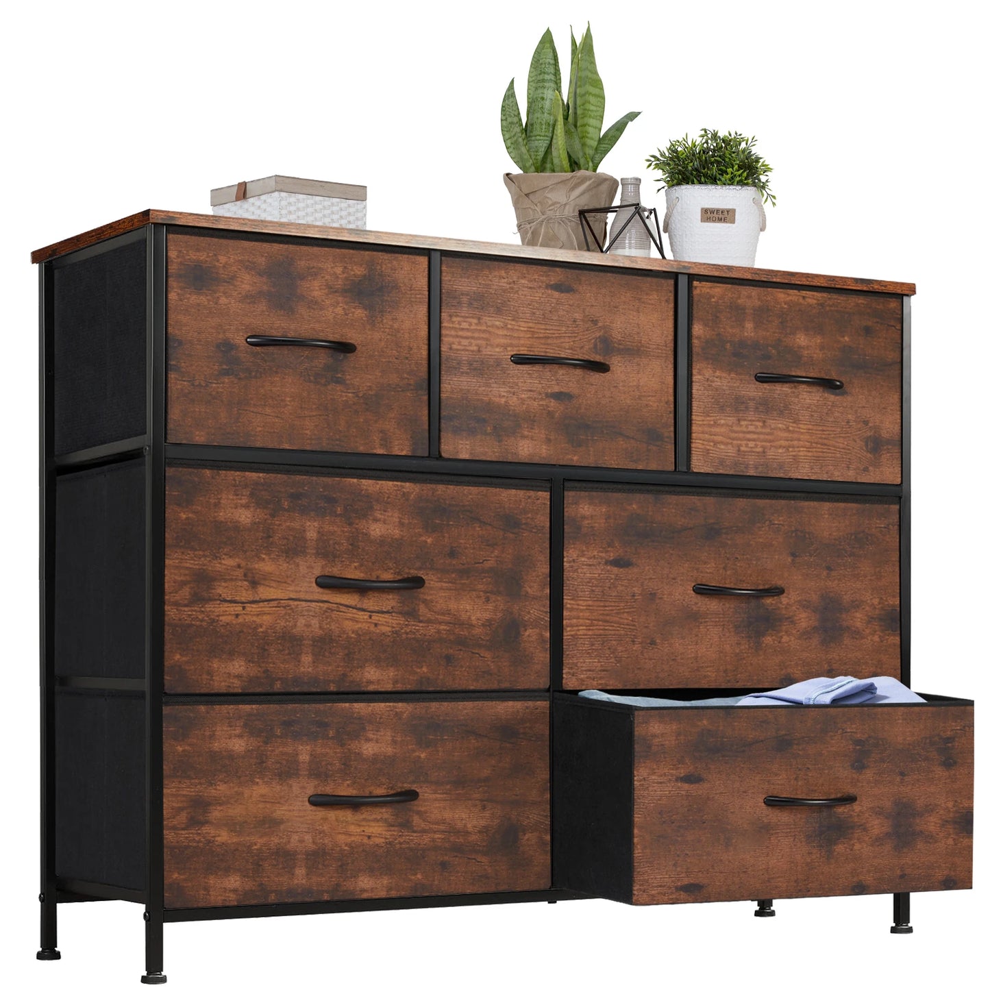 Desser For Bedroom With 7 Fabric Drawers - Alia's Home Things  