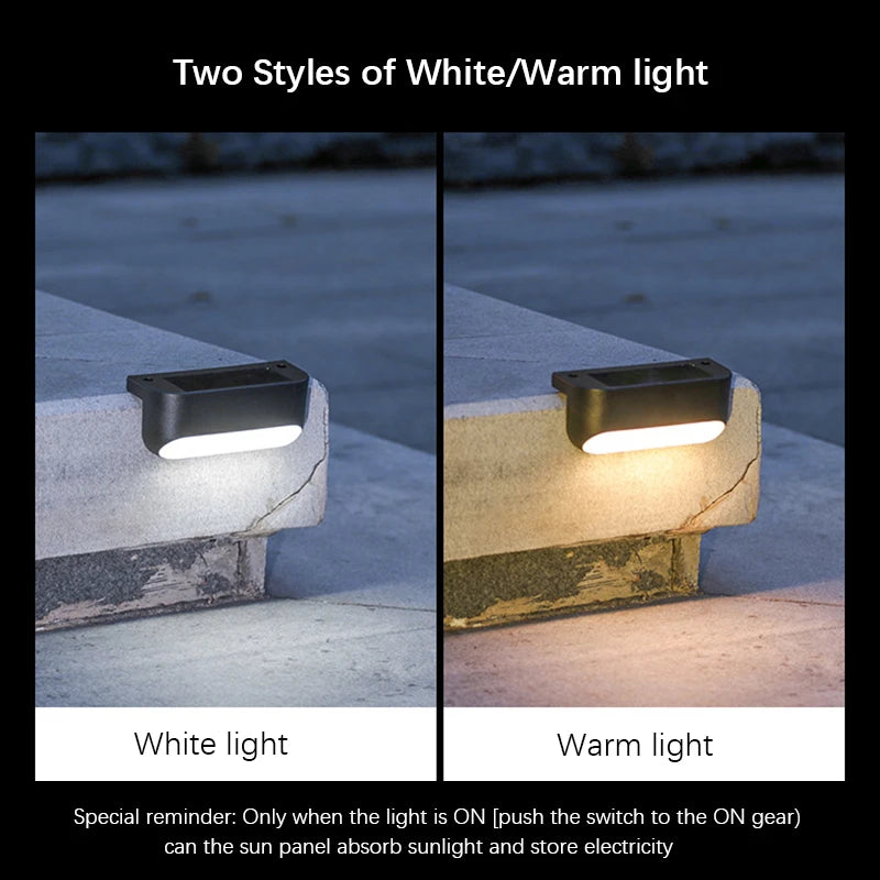 Solar Deck Lights Outdoor, LED Step Lights Waterproof 2Pack - Alia's Home Things  