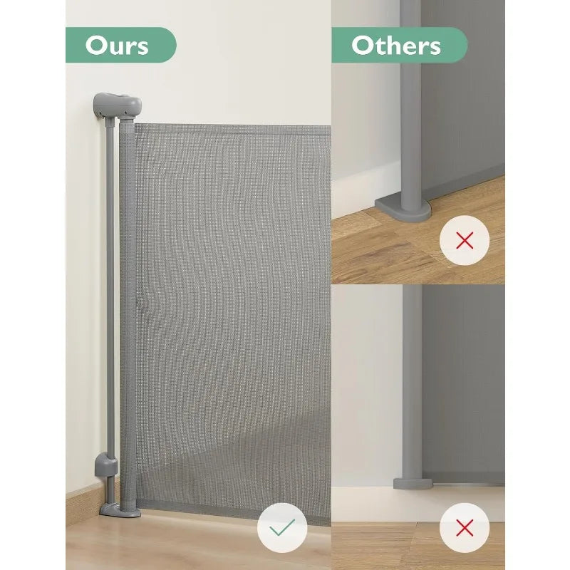 Retractable Mesh Safety Baby Gate for Stairs - Alia's Home Things  
