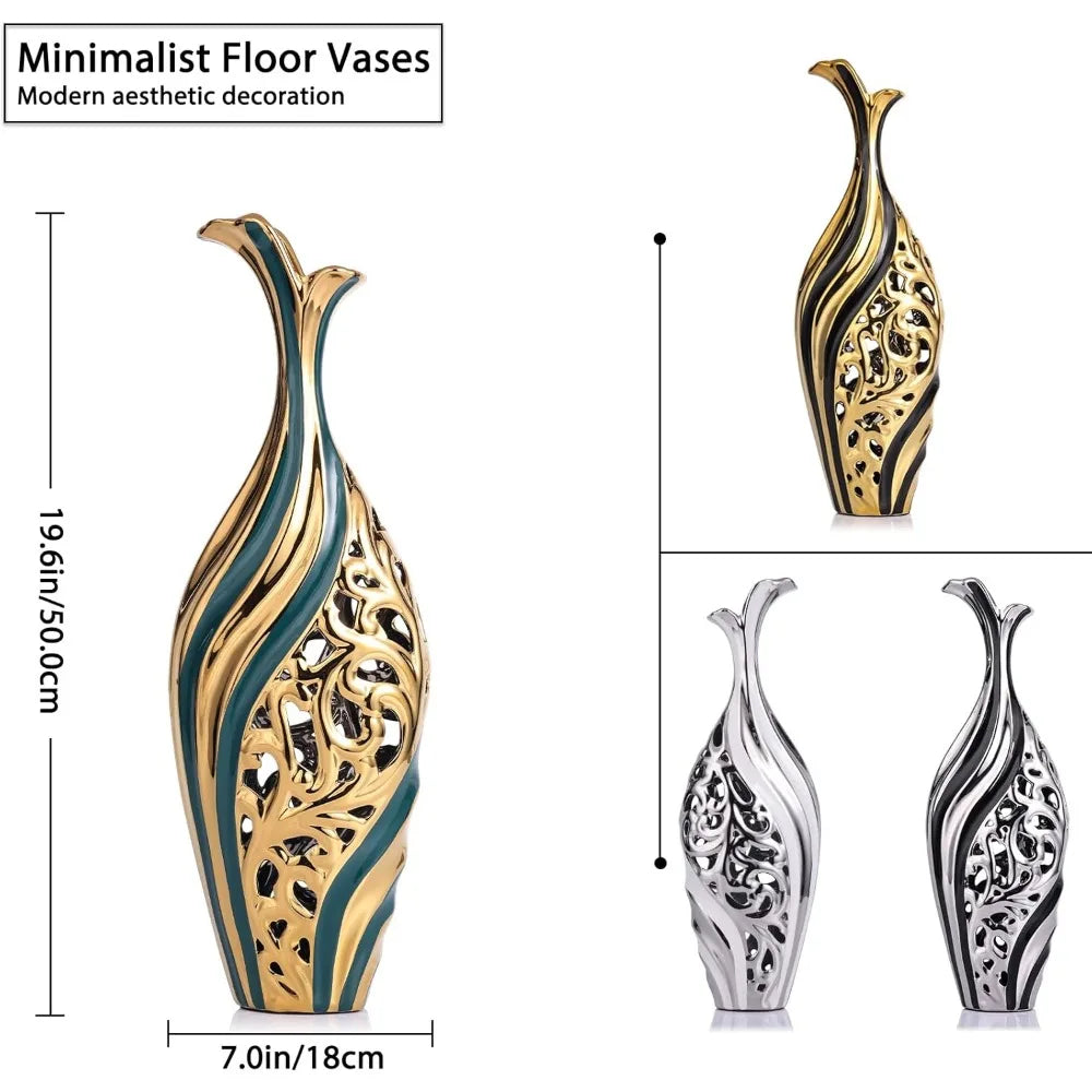 19.6-inch modern high floor vase - Alia's Home Things  