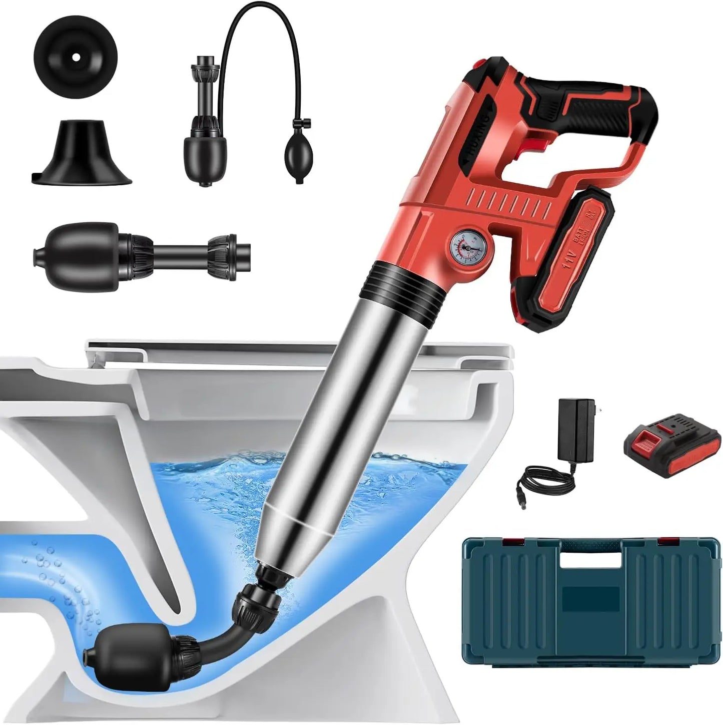 Toilet Plunger Drain Clog Remover Tools - Alia's Home Things  