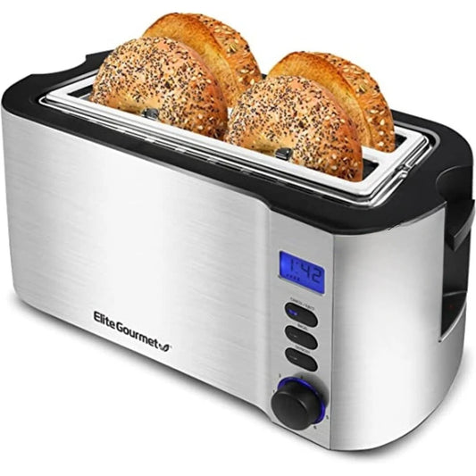 Long Slot 4 Slice Toaster, Countdown Timer - Alia's Home Things  