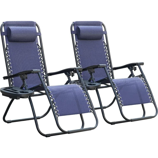 Reclining Lounge Chair with Cup Holder Pillows - Alia's Home Things  