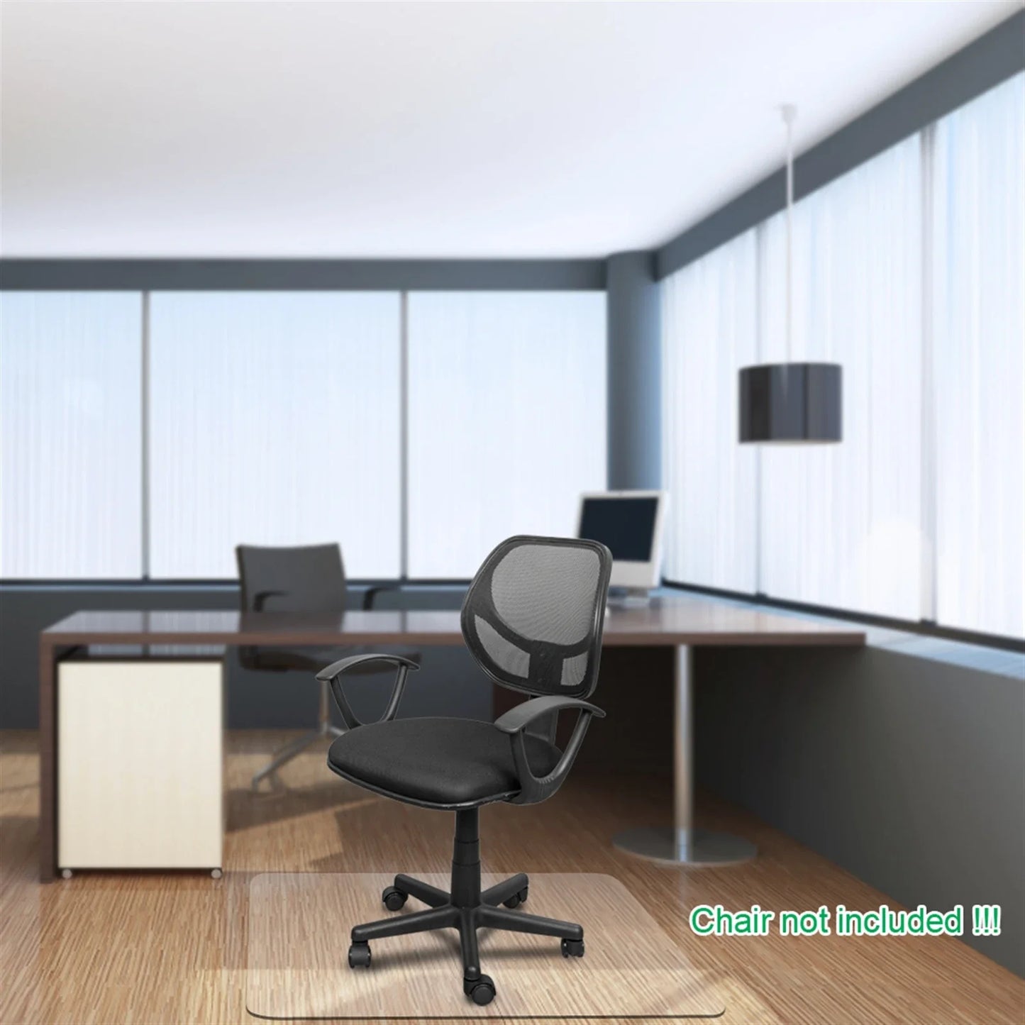 PVC Dull Polish Chair Mat 90x120x0.2cm Rectangular - Alia's Home Things  
