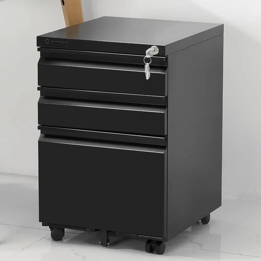 3-Drawer Metal Filing Cabinet - Alia's Home Things  