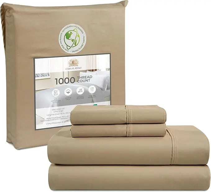 Sheets 1000 Thread Count Bedspreads and Covers 4-Piece Set - Alia's Home Things  