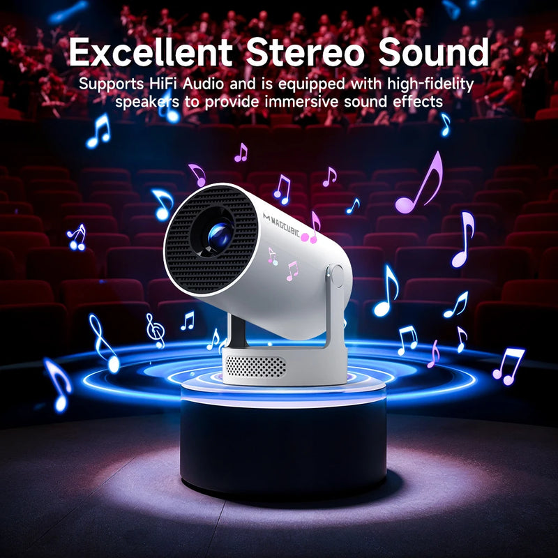 Magcubic HY300 Pro+ Projector 4K 720P w/5W Speaker - Alia's Home Things  
