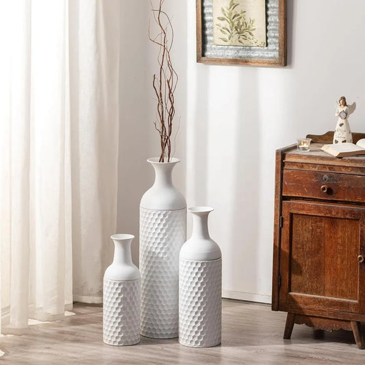 Floor Standing Vases, White Floor Vase - Alia's Home Things  