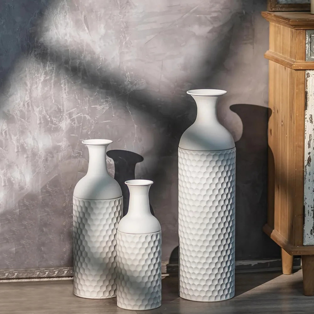 Floor Standing Vases, White Floor Vase - Alia's Home Things  