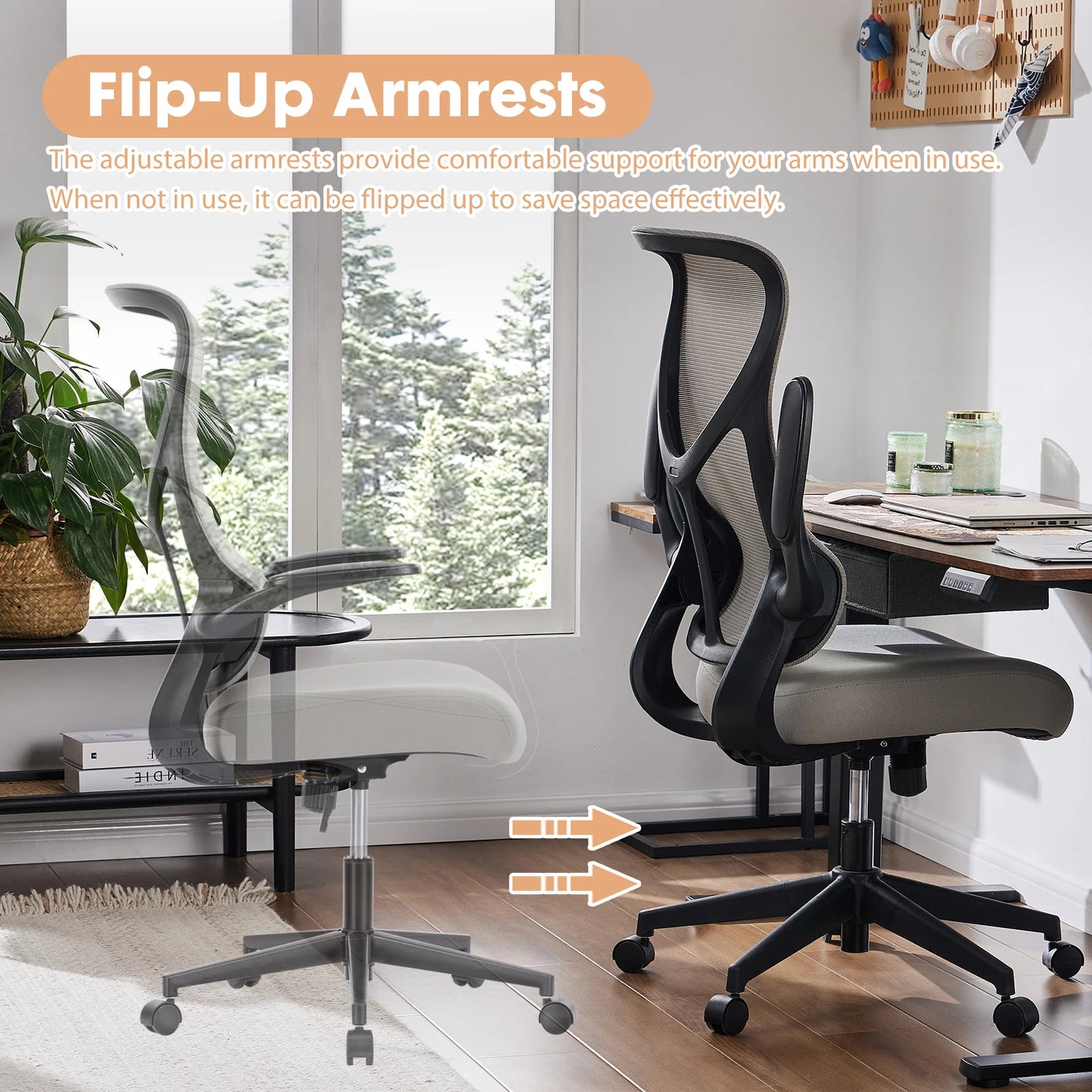 Ergonomic Mesh Lumbar Support Office Desk Computer Chair - Alia's Home Things  