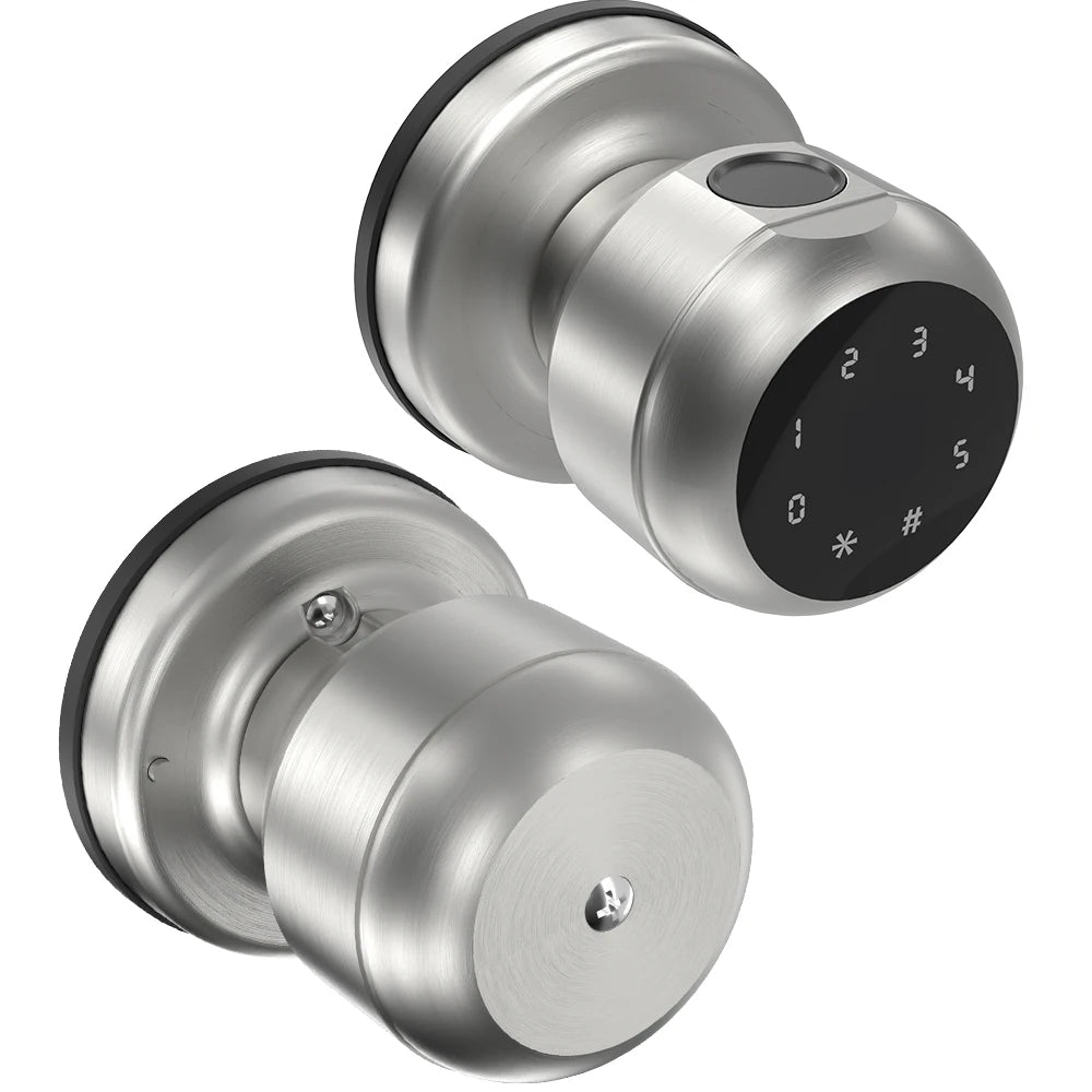 Round Knob Fingerprint Smart Lock - Alia's Home Things  