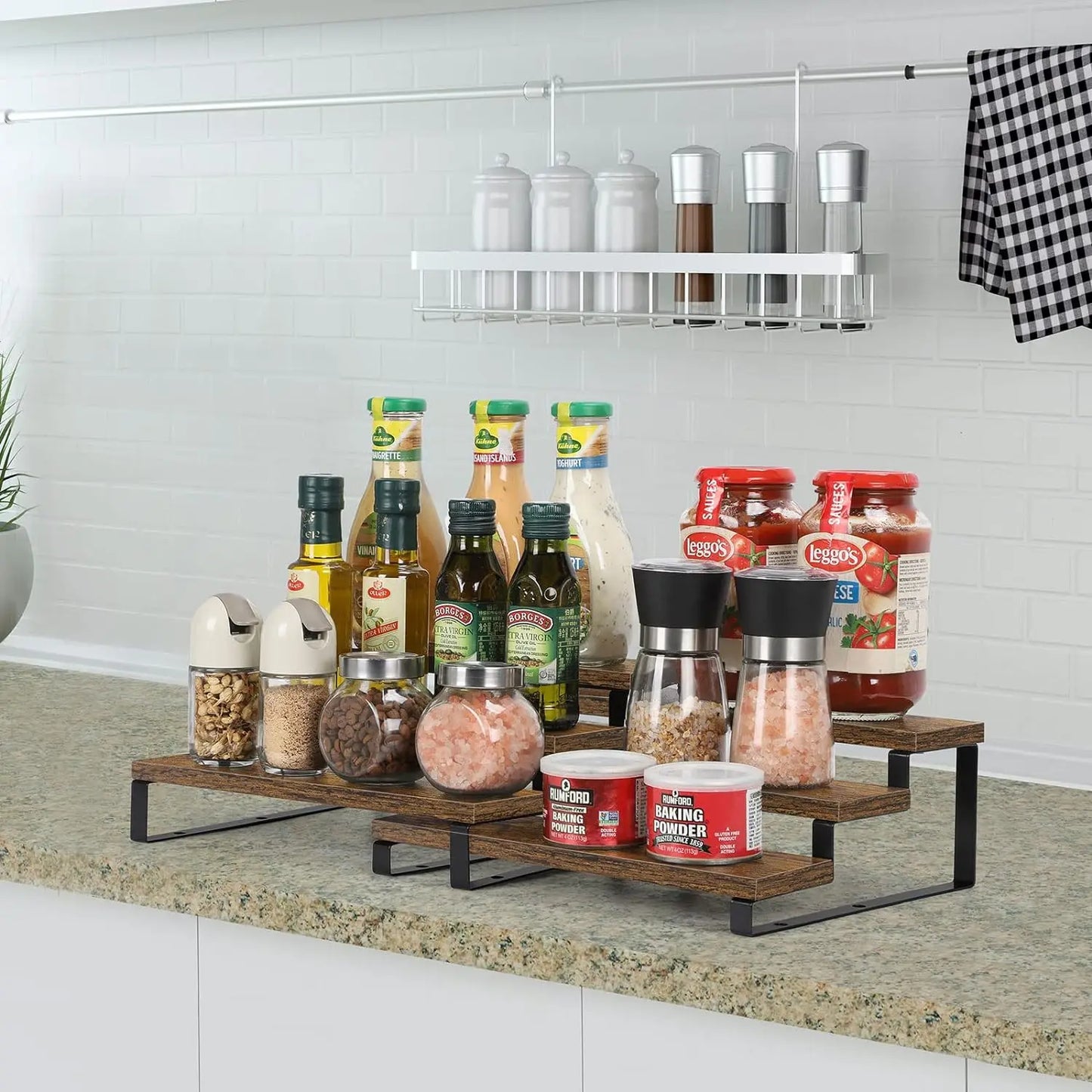 3-Tier Wooden Spice Rack Organizer - Alia's Home Things  