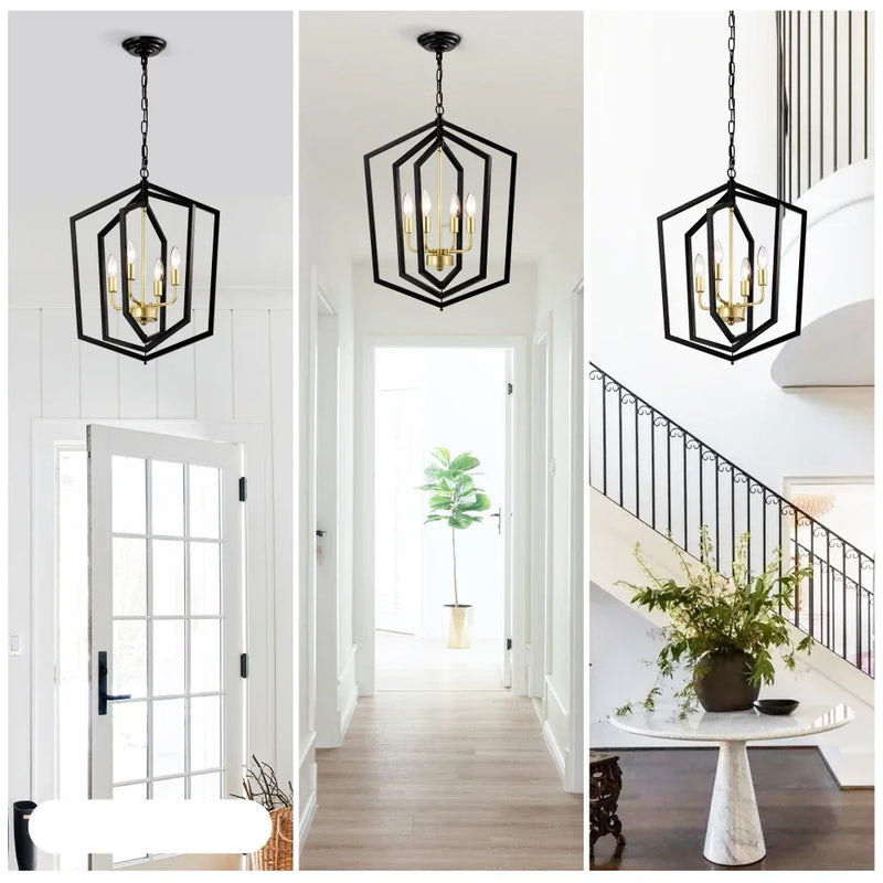 Modern Metal Industrial  Chandeliers Home Decor - Alia's Home Things  