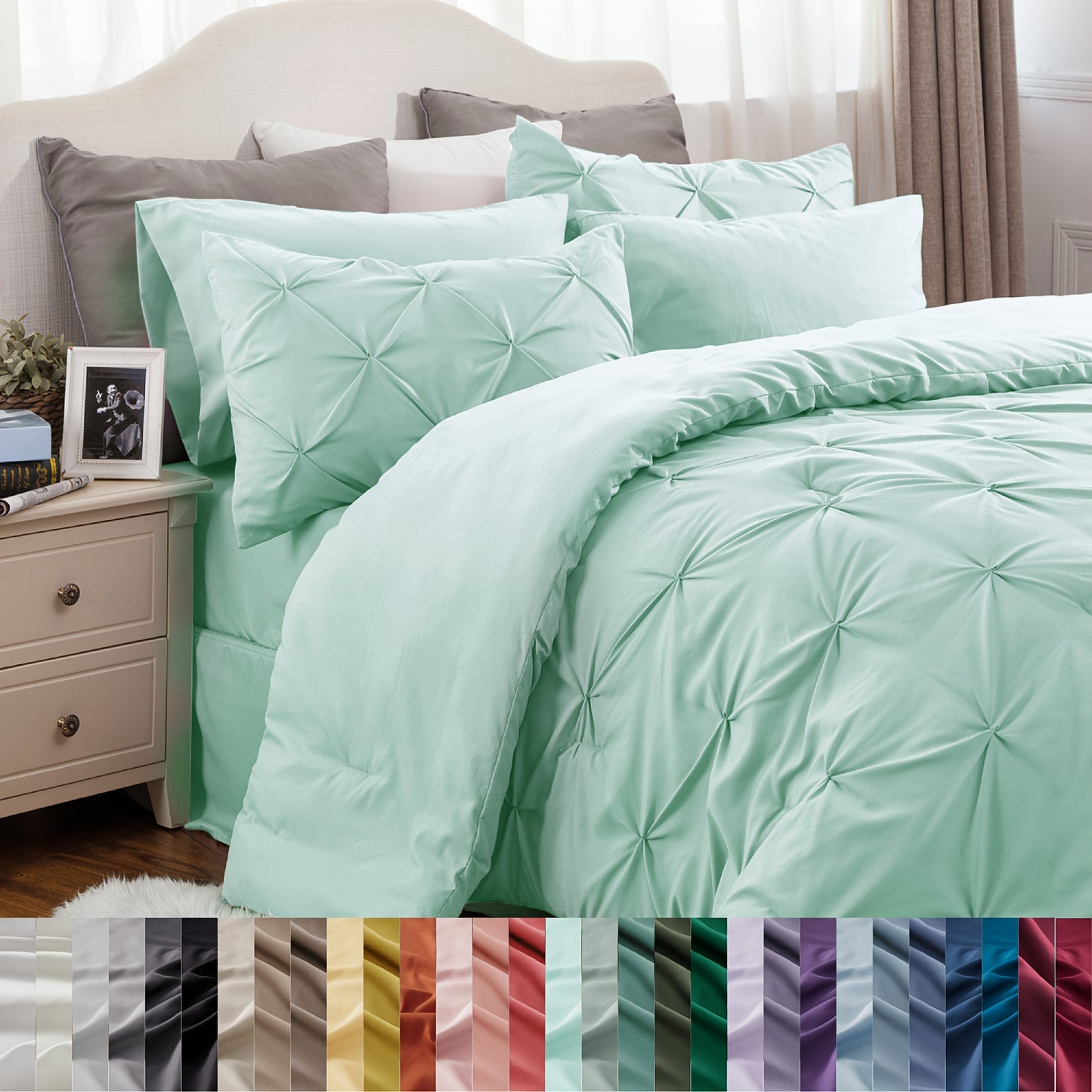 5pcs/7pcs Comforter Set - Queen, King, and California King Bed Set - Alia's Home Things 