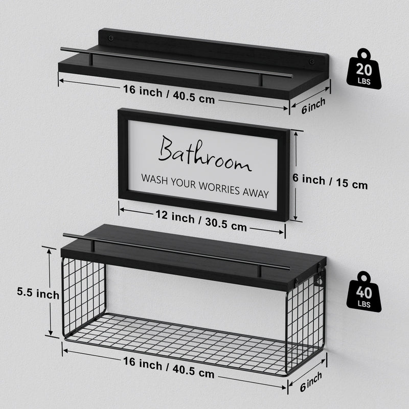 Floating Shelves For Bathroom Wall Decor - Alia's Home Things  
