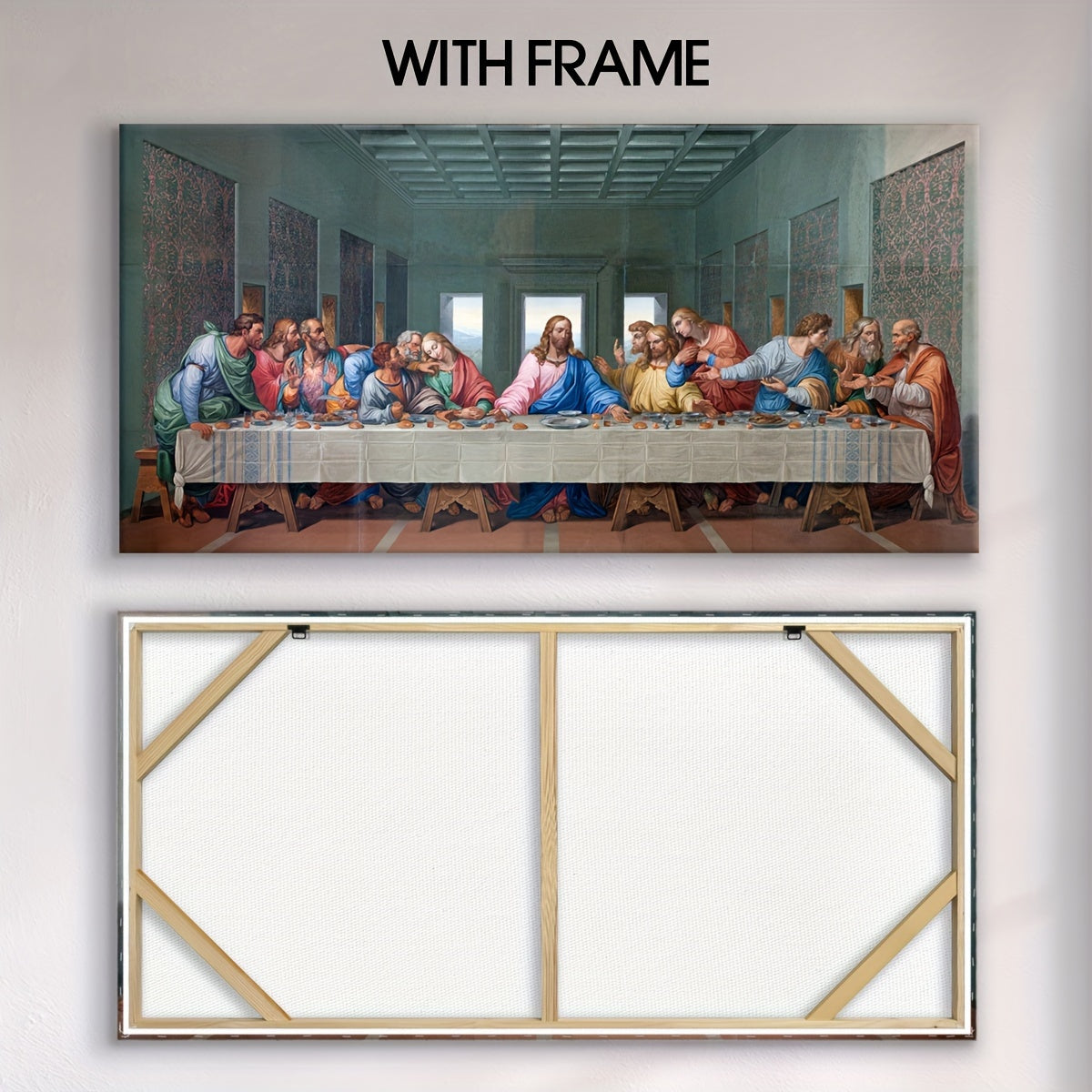 1pc Vintage Style Last Supper Reproduction Canvas Wall Art - Alia's Home Things  