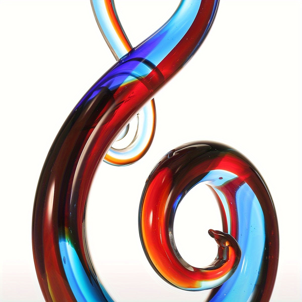 14" ×7.5" Multicolor Music Note Glass Sculpture - Alia's Home Things  